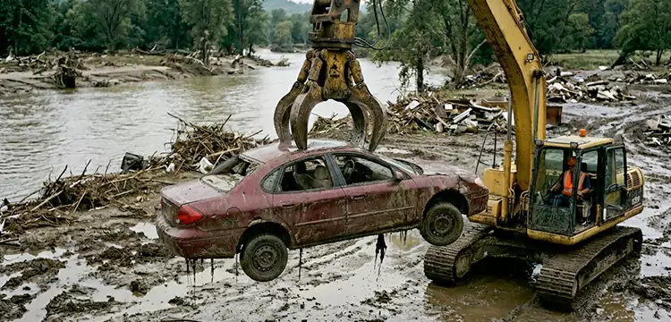 Flood-Damaged Junk Car Disposal in Minneapolis