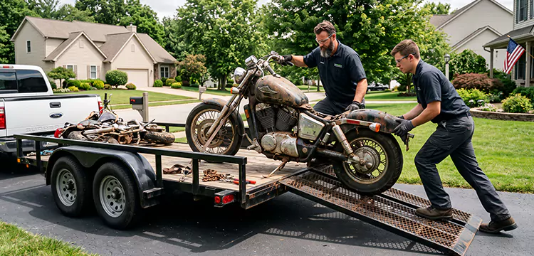 Damaged Motorcycle Removal in Minneapolis