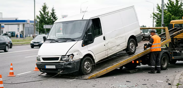 Damaged Van Removal in Minneapolis